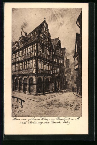 Künstler frankfurt m - künstler-ak, a.