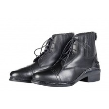 HKM Schnürstiefeletten Leder Profi schwarz 36 Reitstiefelette