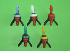 Timpo Toys  -  Indianerin Travois Kopf  5 verschiedene Köpfe  Indianer