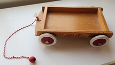 Baufix Holzwagen, altes Kinderspielzeug, Sammlerobjekt