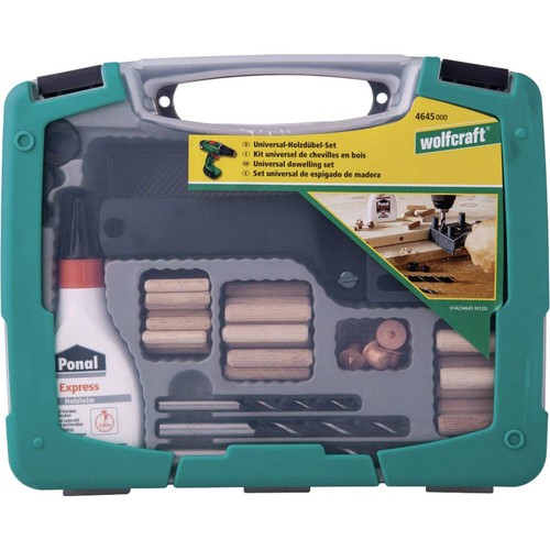 Wolfcraft 4645000 dübelset - dübelset, 1
