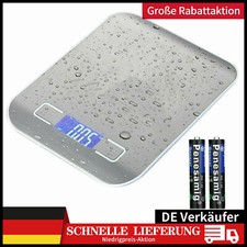 Küchenwaage Electronic Grammwaage Haushaltswaage 10KG/1g Digital Edelstahl LCD