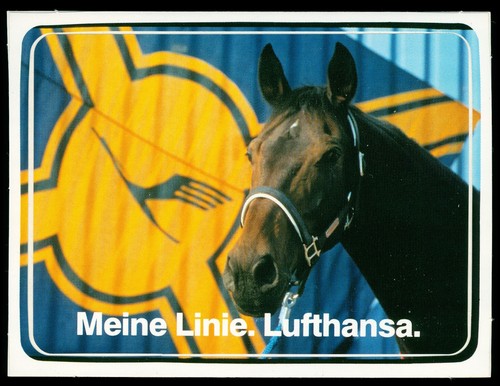 Werbe aufkleber lufthansa - werbe,