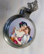 Bierkrug, 0,5 l, Kronenmarke Sächsische Glasfabrik, Radeberg, Pressglas