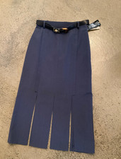 Maxi Rock rauchblau Größe 40