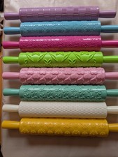 Teigroller set mit mustern - teigroller,