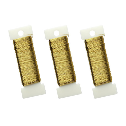 Basteldraht gold mm 3 - mm,