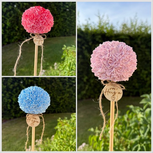 Blumenkugel gartenstecker - blumenkugel,