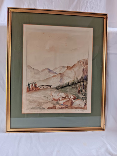Aquarell ernst peters - peters, tiroler