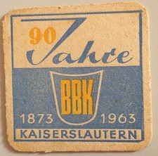 Bierdeckel Kaiserslautern Barbarossa Bräu - BBK aufgelassen 1993 (3)