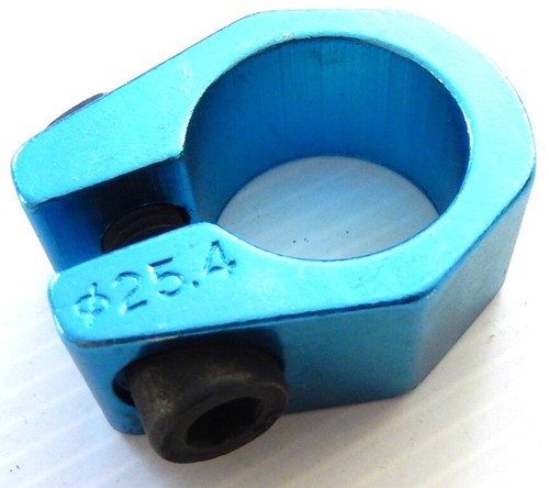 Schelle aluminium blau - aluminium, für