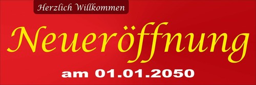Banner neueröffnung - banner, +