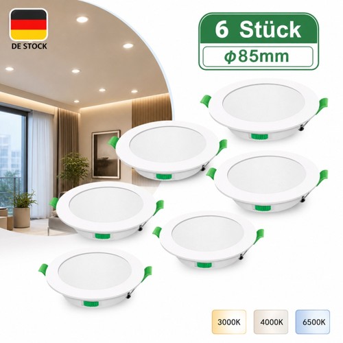 6stk led einbaustrahler decken - 6stk,
