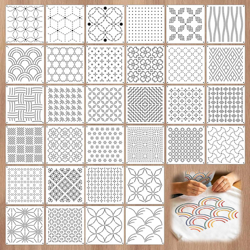 Stickschablonen set für - stickschablonen,