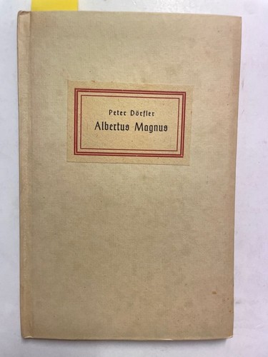 Albertus magnus dörfler - albertus,
