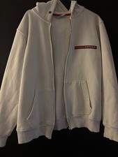 Prada Pullover Milano Weiß Cotton Größe m Sehr Guter Zustand