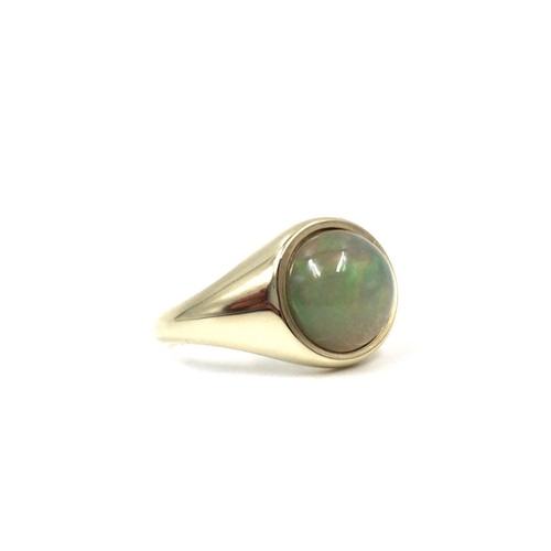 8ct gold ring opal - 333, yellow