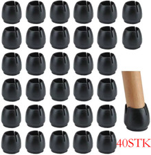 40X Fußkappen Stuhlbeinkappen Möbel Tischfuß Socken Bodenschutz Schoner Gum DE