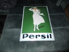 Emailschild Persil  "weiße Dame"  Perfekte Neuauflage 1995 / Groß 60 auf 40 cm