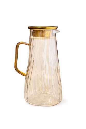 Glas karaffe gold 5l - glas,