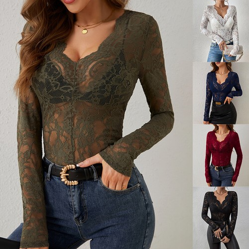 Sexy damen transparent spitze - damen,