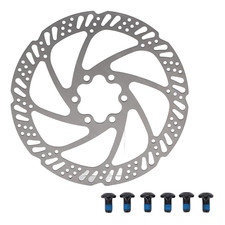 Fahrrad Bremsscheibe TR160-24 160 mm 6-Loch - Silber inkl. Schrauben Universell