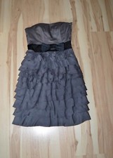 Ethno Boho Volant Bandeau Cocktail Party Kleid Stufenkleid von H&M, Gr. 34