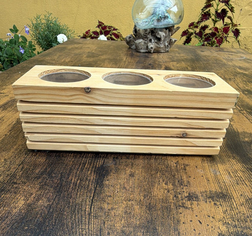 Holz teelichthalter warmes - teelichthalter.,