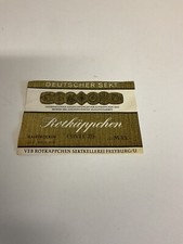 Altes Etikett Rotkäppchen Sekt Cuvée 25 Deutscher Sekt Flaschenetikett Sammler