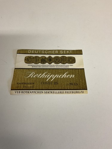 Altes etikett rotkäppchen - altes,