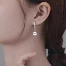 Creolen Anhänger Blumen