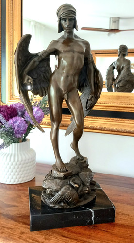 Ikarus bronze figur ikaros - figur,