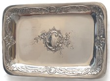 SILBER 800 TABLETT, DIANAKOPF PUNZE, MEISTERMARKE, MONOGRAMM VINTAGE