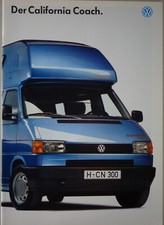 Prospekt  / Broschüre VW Bus T4 California Coach Stand 08 / 1994