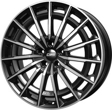 4x Alufelgen CMS C38 diamant schwarz 8x19 ET34 LK5 112 19 Zoll Felgen Alu