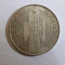 5 DM Silber Germanisches Museum BRD Gedenkmünze 1952 D          D39
