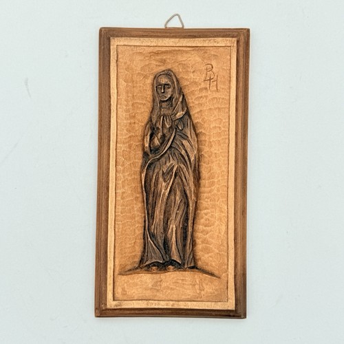 Holzrelief madonna betend - holzrelief,
