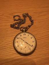 Alpina Taschenuhr Herrenuhr Ref. 766816 Kaliber 355 Edelstahl ca. 1930-1940