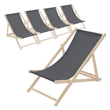 5er set liegestuhl strandliege - 5er,