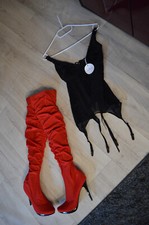 Neues Strapshemd/Korsage 36 schwarz von Obsessive