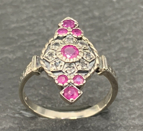 Ring rubin weiß - ring, topas