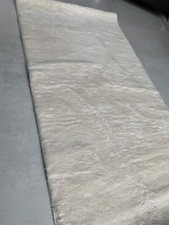 Teppich Badläufer Brücke Läufer Badteppich Kurzflorig cremeweiß 1,10 x 0,60 Neu