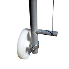 Laufrolle Bauzaun Rolle Eventzaun Absperrgitter Torrolle mit Rohrschelle 200mm 