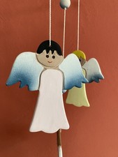 Engel  Schutzengel  Mobile  Keramik  Deko für  Kinderzimmer  Baby  Kleinkind