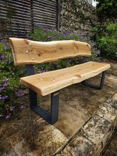 Moderne gartenbank mit - moderne,