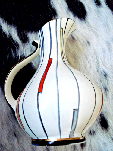 Vintage scheurich keramik vase - keramik,