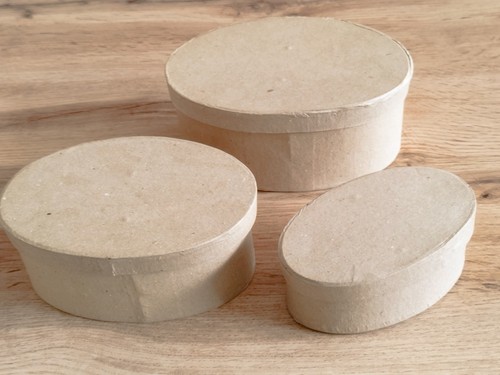 Papp schachteln oval 3er - oval,