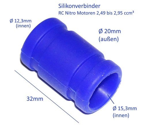 Reely 15mm 12mm auspuff - reely,