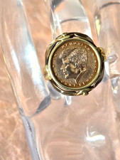 Münzring John F. Kennedy Gold