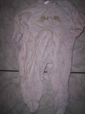 BW-Schlafanzug/Spieler mit "Kleine Sternen-Fee", weiß-rosa Gr.62/68